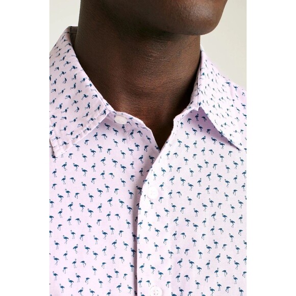 Bonobos Stretch Riviera Short Sleeve Men's Shirt Tailored Fit Long XXL 283419 - Picture 5 of 11